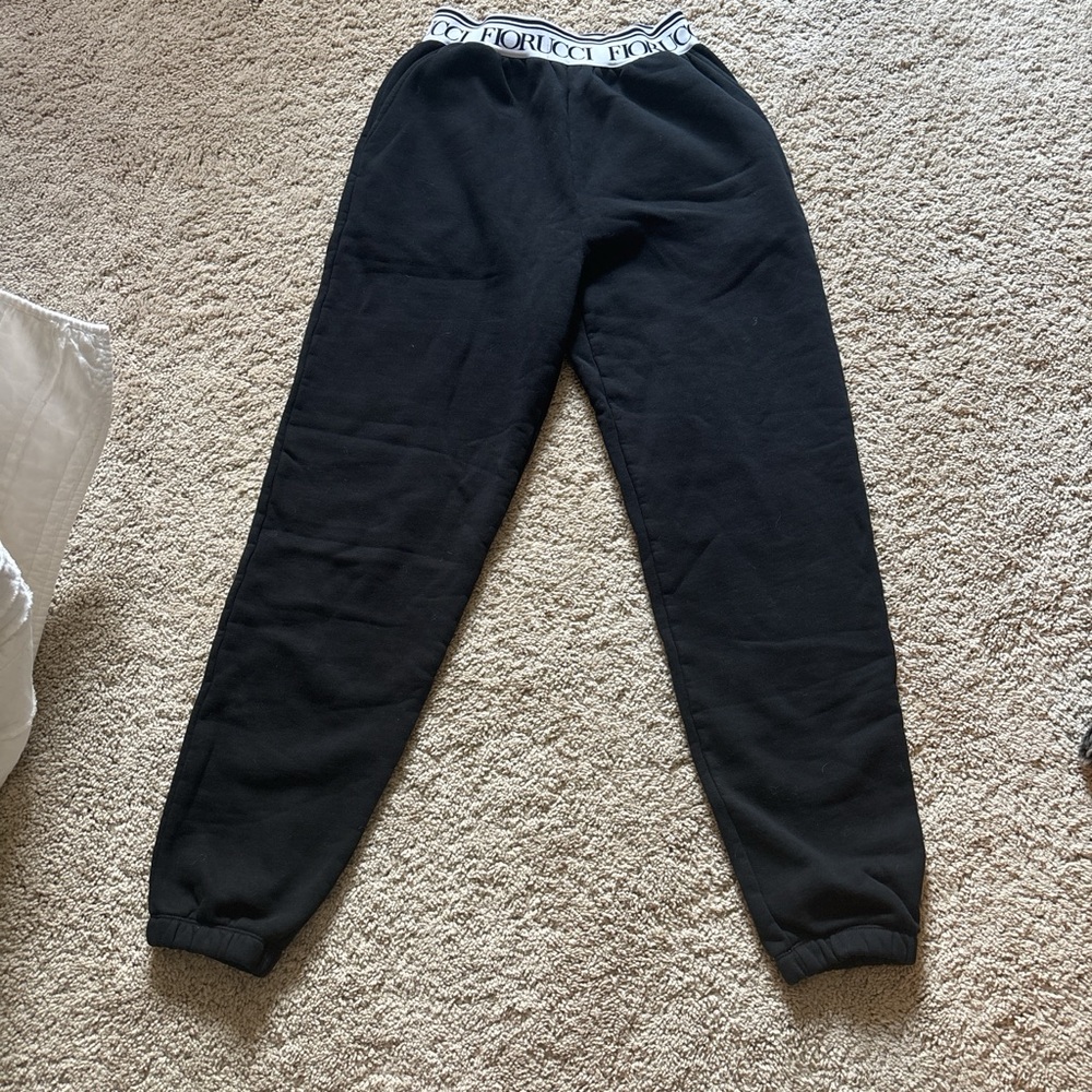 Fiorucci Black Cuffed Sweatpants